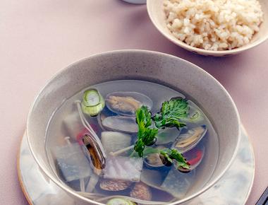 바지락 맑은국 (바지락)
