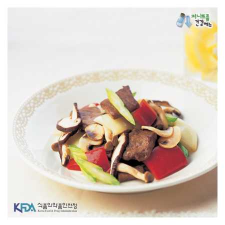쇠고기 채소볶음 재료
