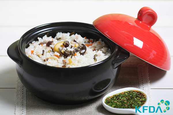 전복영양밥과 부추양념장 재료