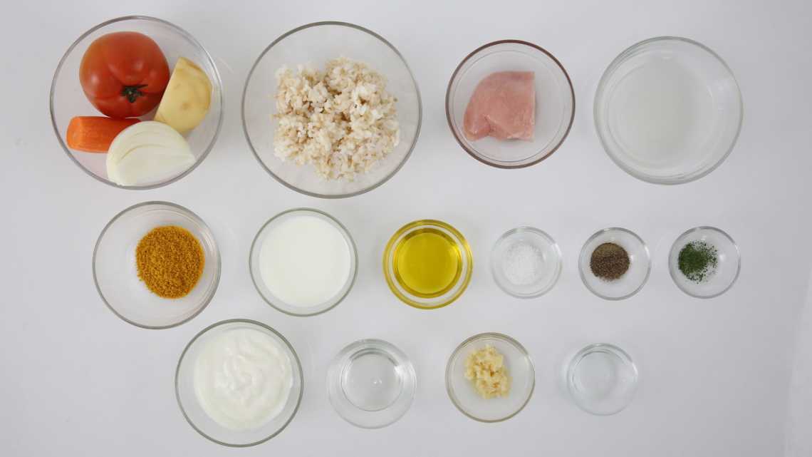 코코넛워터 토마토카레 재료