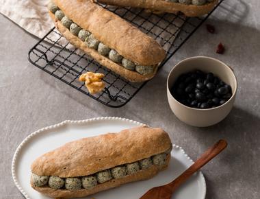 검은콩 크림빵
